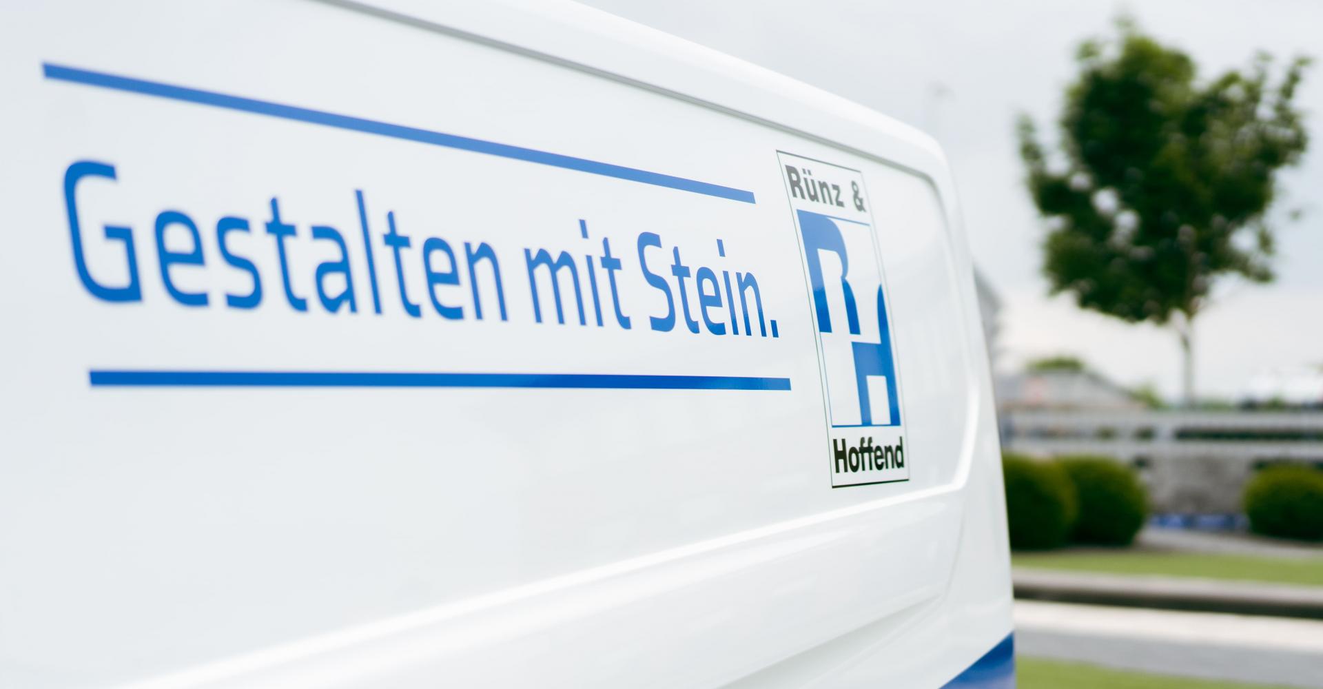  RH-Steine Sprinter mit dem Slogan Gestalten mit Stein
